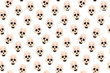 skulls pattern on a white background