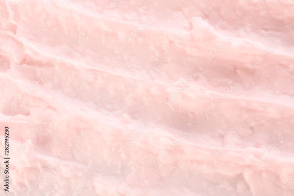 Texture of natural cream, closeup