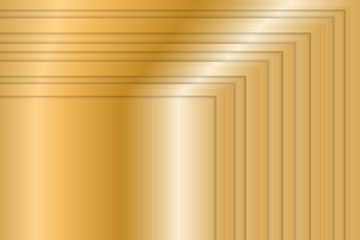 Wall Mural - sparkling background with golden gradient. polished plate with a metallic effect. vector illustratio