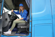 © goodluz - smiling truck driver woman