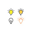 © indra23_anu - light bulb logo template vector icon illustration design