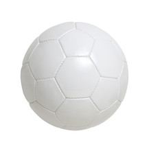 White Soccer Ball Isolated