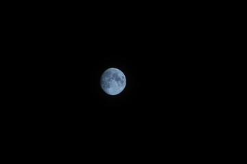 moon in a dark night background