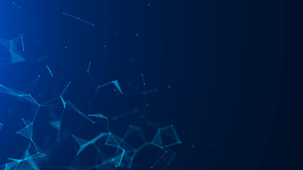 abstract blue digital background. big data visualization. science background. big data complex with 