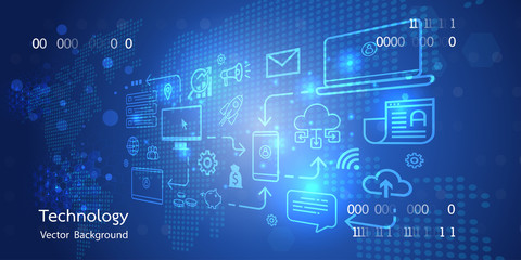Vector abstract big data.Big data stream futuristic infographic. Colorful particle wave with bokeh.