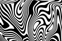 Abstract Wavy Background. Optical Illusion Motion Striped 3d Effect.