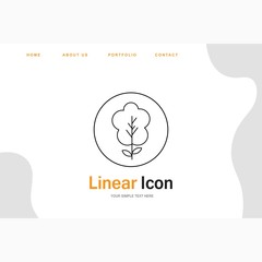  plant icon creative design templat