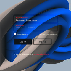 Wall Mural - subscribe form abstract bg