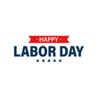 © iiierlok_xolms - Labor day holiday banner. Happy labor day greeting card. USA flag. United States of America. Work, job. Vector illustration.