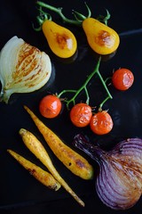 Wall Mural - Fried vegetables.Vegetarian food.Healthy diet.