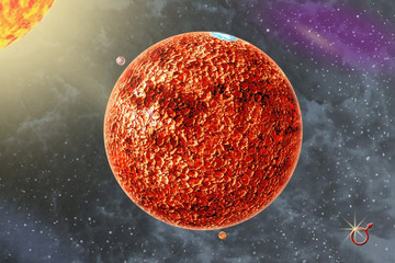 Wall Mural - Mars - a quarter solar system planet