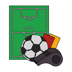 Poster - soccer football sport game cartoon