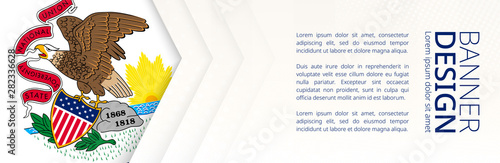 Banner template with flag of U Poster Mural XXL