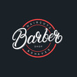 Barber Shop lettering logo