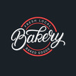 © venithepooh - Bakery hand written lettering logo