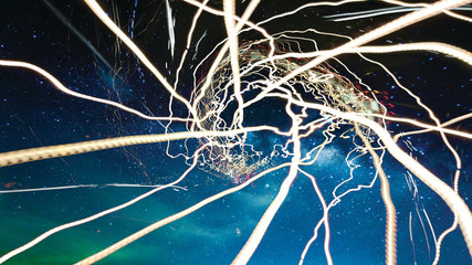 Wall Mural - abstract background with lines and lines