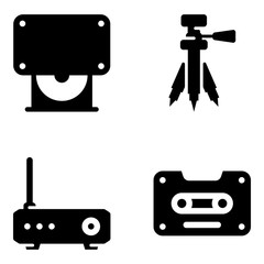 Sticker - Cinema Glyph Vectors 