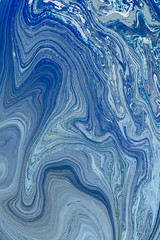  Blue Liquid marble abstract surfaces Design.