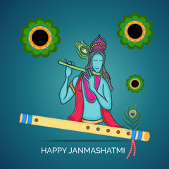 Sticker - Happy Janmashtami