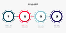Timeline Infographic Design Element And Number Options. Business Concept With 4 Steps. Can Be Used For Workflow Layout, Diagram, Annual Report, Web Design. Vector Business Template For Presentation.