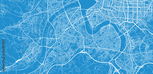 Fotografía Urban vector city map of New Taipei, China