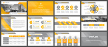 Presentation Templates, Corporate. Elements Of Infographics For Presentation Templates. Annual Report, Book Cover, Brochure, Layout, Leaflet Layout Template Design.