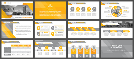 presentation templates, corporate. elements of infographics for presentation templates. annual repor