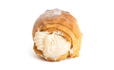 Wall Mural - custard rolls with cream isolated