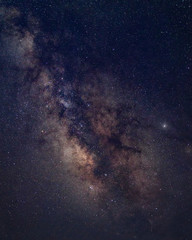 Wall Mural - Details of the Milky Way with visible nebulae clouds