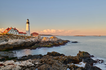 Sticker - Portland Head Lighthouse at Cape Elizabeth, Maine, USA.