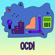 Text sign showing Ocd. Conceptual photo Obsessive Compulsive Disorder Psychological Illness Medical Condition