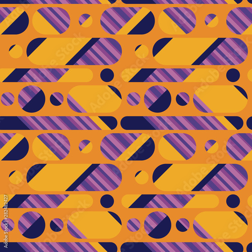 Cool geometric yellow vinta...