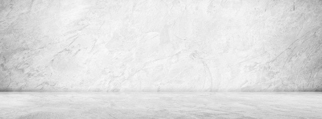 Aufkleber - Grunge Gray Cement Wall Paint Texture Background , Wide Banner studio light background ,Space for Text Composition art image, website, graphic for commercial campaign architecture design background