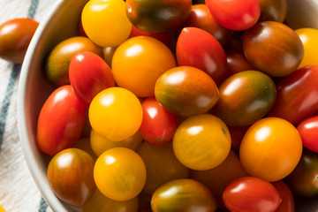 Canvas Print - Raw Organic Heirloom Cherry Tomatoes