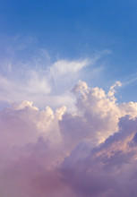 Sky Pink And Blue Colors.sky Abstract Background