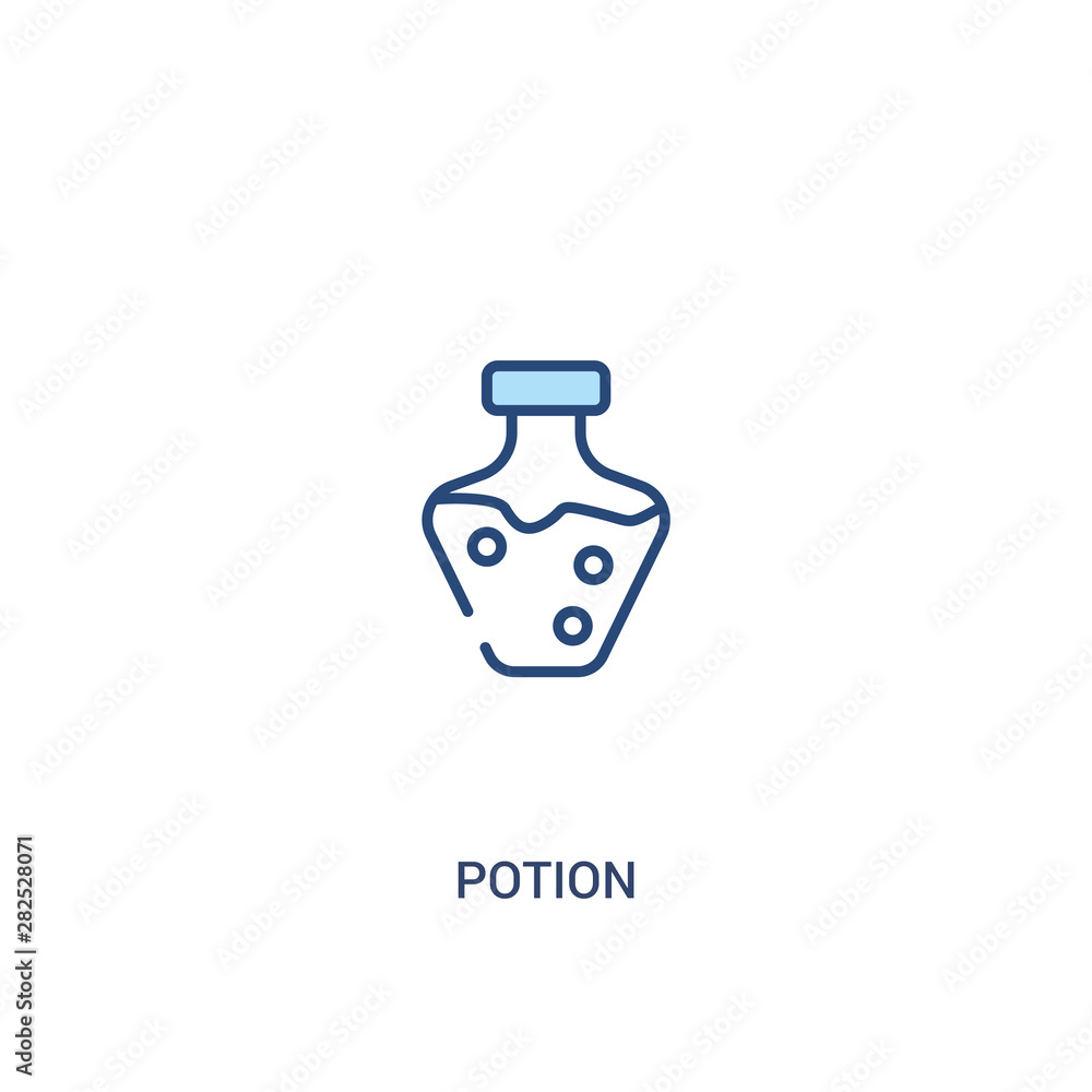 potion concept 2 colored icon. simple line element illustration ...