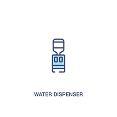 Wall Mural - water dispenser concept 2 colored icon. simple line element illustration. outline blue water dispenser symbol. can be used for web and mobile ui/ux.