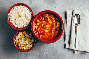 Wall Mural - Brazilian cuisine. Favada - Fava Bean Beef Stew