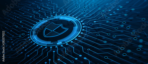 Cuadros en Lienzo Data protection Cyber Security Privacy Business Internet Technology Concept