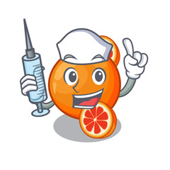 Sticker - Nurse orange blood slices in cartoon bowl