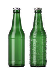 Wall Mural - Empty Green Beer Bottle