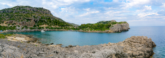 Wall Mural - View of Ladiko bay, Rhodes Island, Greece