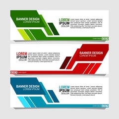 Wall Mural - Vector abstract design banner web template.