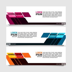Wall Mural - Vector abstract design banner web template.