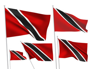 Vector flags of Trinidad and Tobago