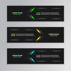 Wall Mural - Futuristic abstract banner template for company corporate techno business template
