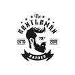© albert - awesome vintage barber logo design