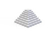 © devrawat21 - Pyramid Stairs Of success on isolated white background, ready for your info graphic presentation, pyramid stairs going upward direction, 3d illustration