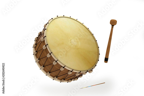 Cuadros en Lienzo Ramadan drum 3D rendered, Ramadan concept, Muslim religious month