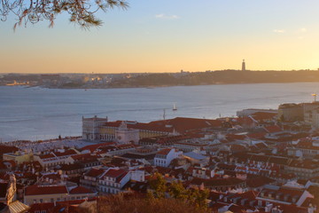 Wall Mural - Lisbon Panorama and View in Portugal